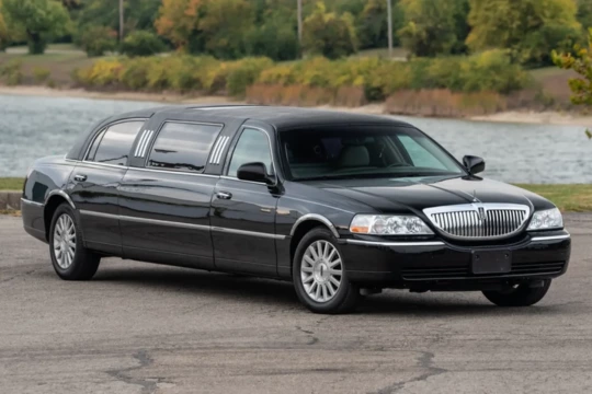 Black Lincoln Town Stretch Limo